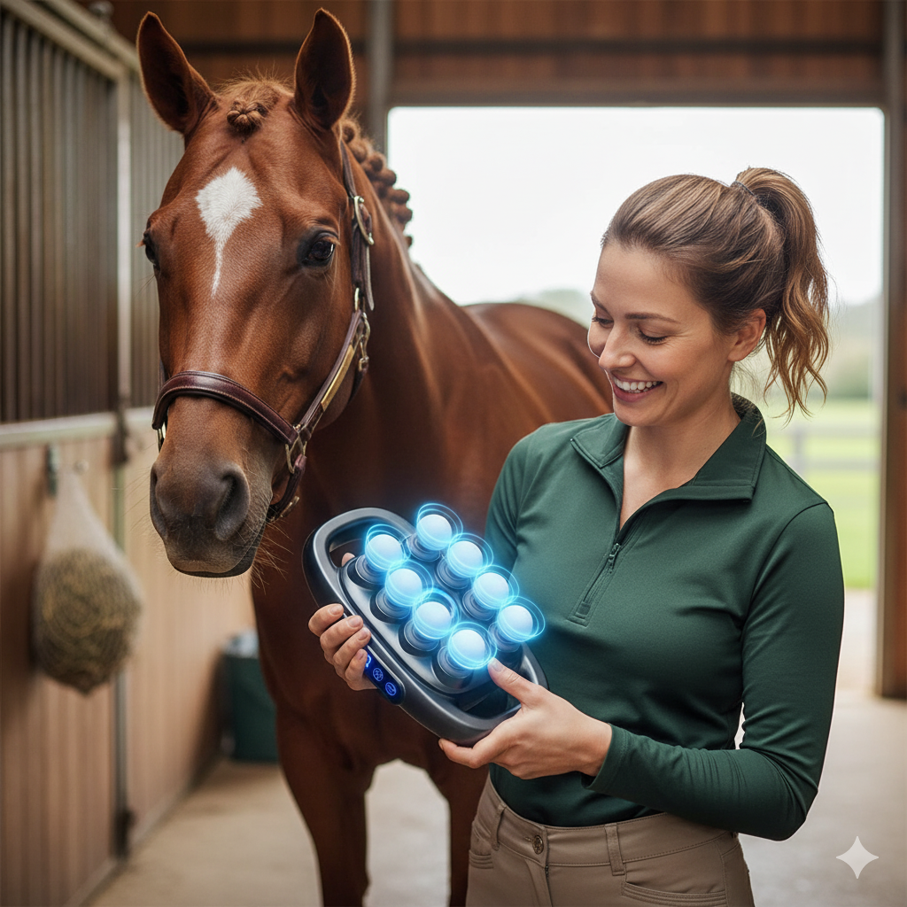 Haulsole™ 8-Head Professional Horse Massage Gun